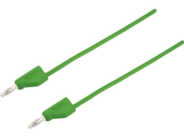 Voltcraft Messleitung [Stecker 4 Mm - Stecker 4 Mm] 5 M Grün Msb-300 (Msb-300-5-Gr)
