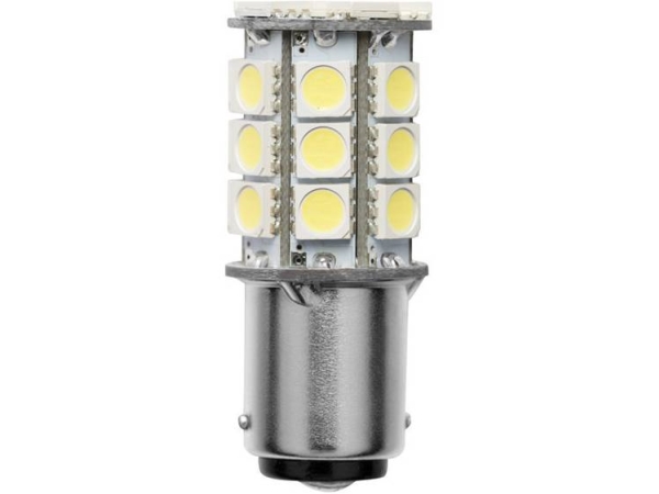Barthelme Led-Signalleuchte Ba15d Tageslichtweiß 10 V/Dc, 30 V/Dc, 10 V/Ac, 18 V/Ac 350 Lm 52143015