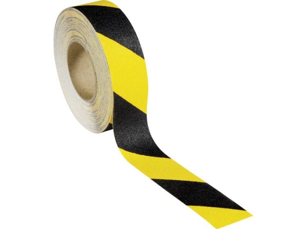Rocol Rs43543 Skridsikre Belægninger (L X B) 18.25 M X 50 Mm Sort, Gul