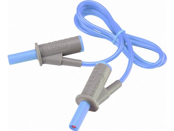 Voltcraft Sicherheits-Messleitung [Lamellenstecker 4 Mm - Lamellenstecker 4 Mm] 0.75 M Blau Msb-501 (Vc-8063350)