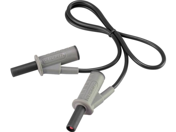Voltcraft Hochflexible Sicherheits-Messleitung [Lamellenstecker 4 Mm - Lamellenstecker 4 Mm] 0.5 M Schwarz Msb-501 10 A (Vc-8063365)