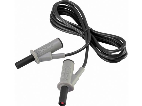 Voltcraft Hochflexible Sicherheits-Messleitung [Lamellenstecker 4 Mm - Lamellenstecker 4 Mm] 1.5 M Schwarz Msb-501 10 A (Vc-8063370)