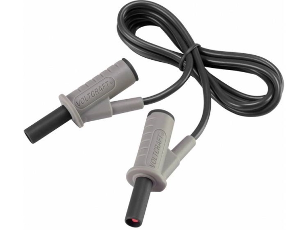 Voltcraft Hochflexible Sicherheits-Messleitung [Lamellenstecker 4 Mm - Lamellenstecker 4 Mm] 1 M Schwarz Msb-501 10 A (Vc-8063375)