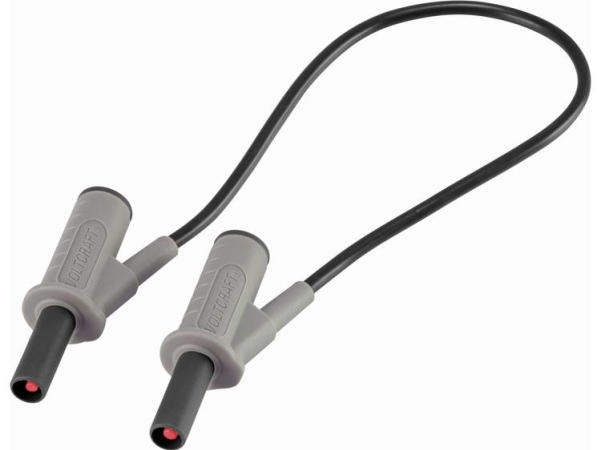 Voltcraft Hochflexible Sicherheits-Messleitung [Lamellenstecker 4 Mm - Lamellenstecker 4 Mm] 0.25 M Schwarz Msb-501 10 A (Vc-8063415)