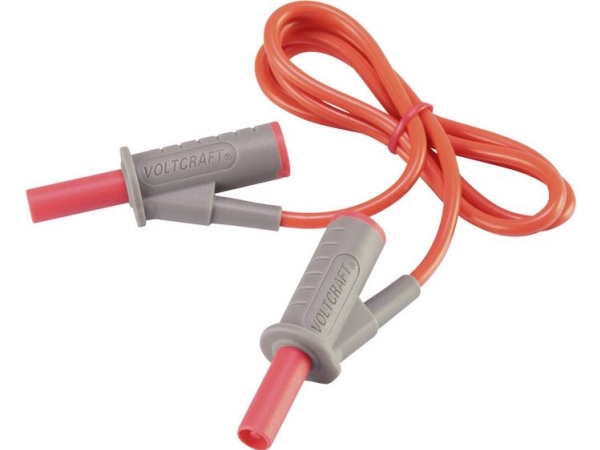 Voltcraft Msb-501 Sikkerhedsprøveledning [Lamelstik 4 Mm - Lamelstik 4 Mm] 0,75 M Rød 1 Stk