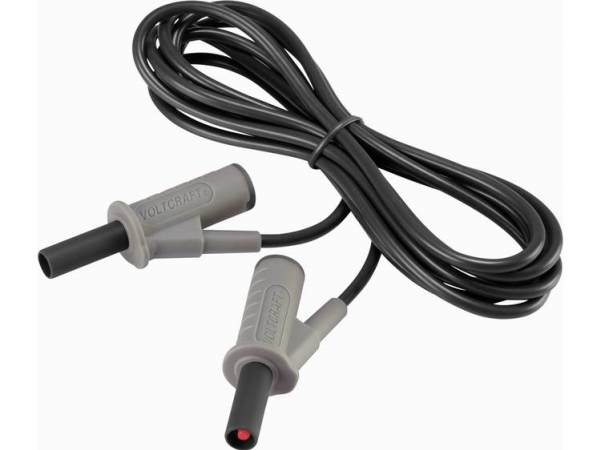 Voltcraft Msb-501 Sicherheits-Messleitung [Lamellenstecker 4 Mm - Lamellenstecker 4 Mm] 2 M Schwarz (Vc-8063435)
