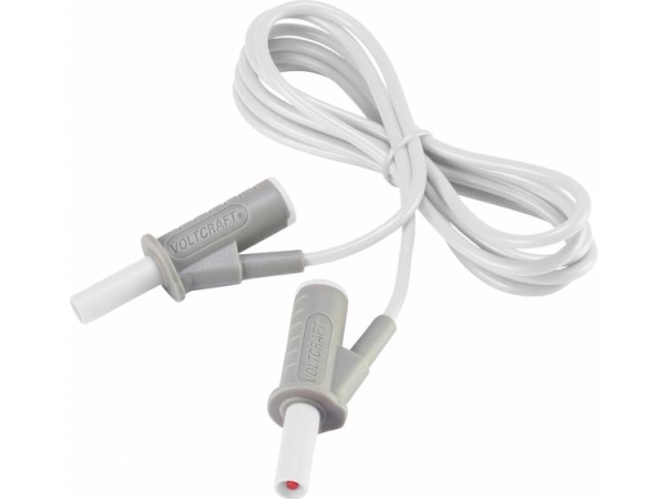 Voltcraft Hochflexible Sicherheits-Messleitung [Lamellenstecker 4 Mm - Lamellenstecker 4 Mm] 1.5 M Weiß Msb-501 10 A (Vc-8063555)