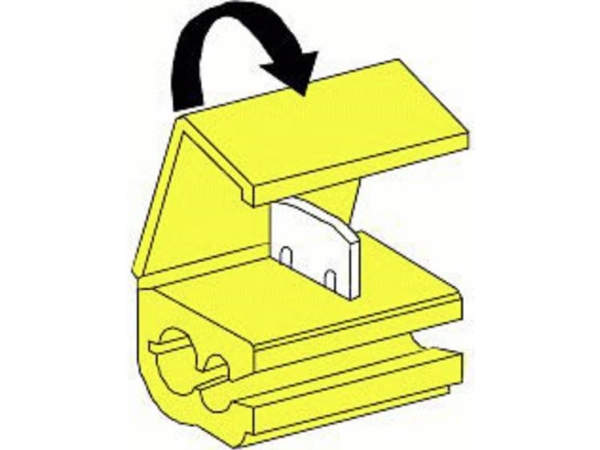Vogt Verbindungstechnik 3929 Forgreningsstik Fleksibel: 4-6 Mm² Stift: 4-6 Mm² 250 Stk Gul