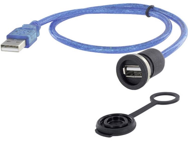 Usb-Stecker Für Chassisbuchse, Einbau M16 1310-1002-01 Encitech (1 Stk)
