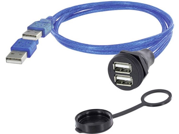 Usb-Stecker Einbaustecker, Bündig 1310-1028-05 M22 1310-1028-05 Encitech Inhalt: 1 Stück