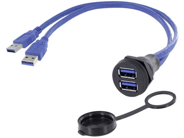 Usb-Stik Chassistilslutning, Indbygning 1310-1029-01 M22 1310-1029-01 Encitech Indhold: 1 Stk