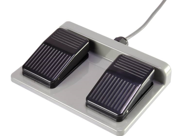 Tru Components Fodkontakt 250 V/Ac 16 A 2 Pedaler 2 X Omskifter 1 Stk