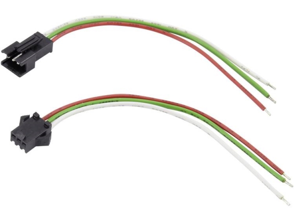 Tru Components Tc-6649236 Stikbøsning Med Litzetråd Samlet Antal Poler 3 Rastermål: 2.50 Mm 1 Set