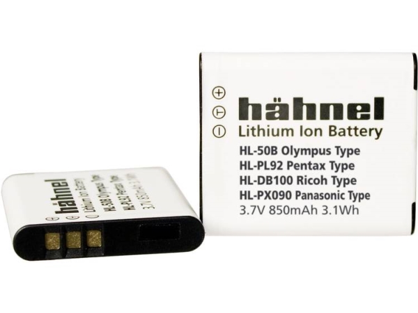 Hähnel Fototechnik Hl-50B Kamera-Batteri Erstatter Original-Batteri Li-50B, Li-52B, D-Li92, Db-100 3.7 V 850 Mah
