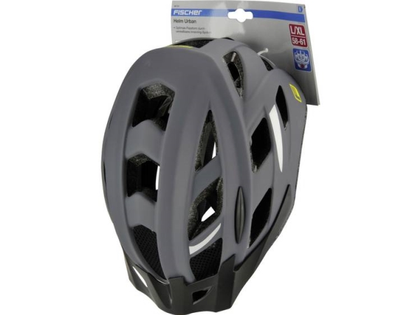 Fischer Fahrrad-Helm "Urban Levin", Größe: L/Xl Innenschale Aus Hochfestem Eps, Verstellbares, Beleuchtetes - 1 Stück (86724)