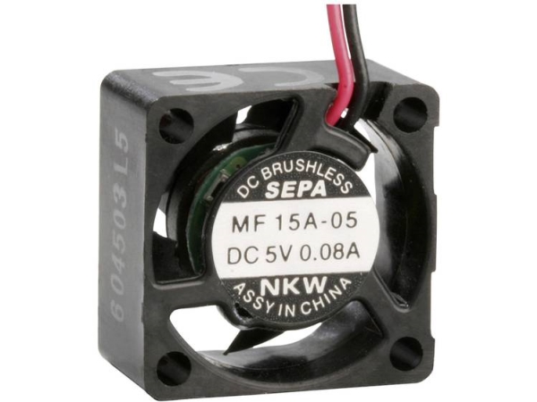 Sepa Mf15a05 Aksial Ventilator 5 V/Dc 0.6 M³/H (L X B X H) 15 X 15 X 8 Mm
