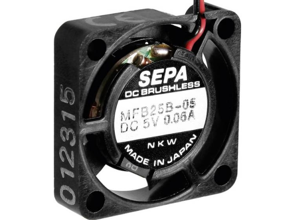 Sepa Mfb25b12 Aksial-Ventilator 12 V/Dc 23 L/Min (L X B X H) 25 X 25 X 6,5 Mm