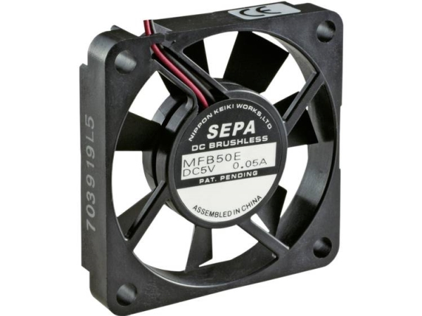 Sepa Mfb50e12a Aksial Ventilator 12 V/Dc 14.3 M³/H (L X B X H) 50 X 10.2 X 50 Mm