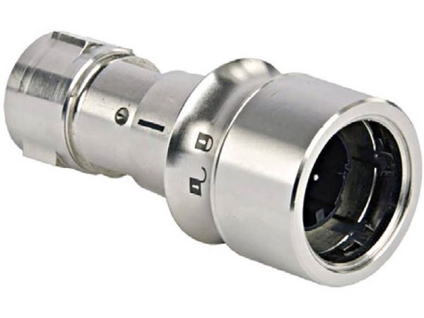 Bulgin Pxm6010/03S/Cr/0507/Sn Rundstecker Kupplung, Gerade Serie (Rundstecker): Buccaneer 6000 Gesamtzahl Der Pole: 2 + Pe 1 St