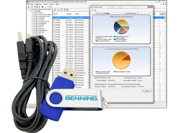 Benning 047002 Software Benning Pc-Win St 750-760 Software Specielt Tilbehør Til Måleudstyr 1 Stk