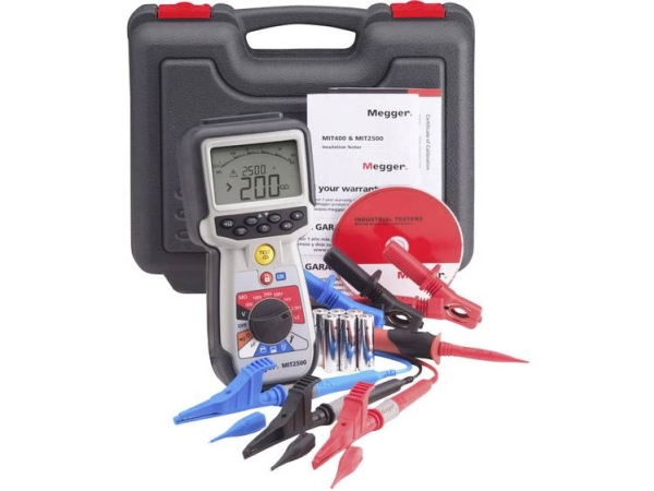 Megger Mit2500 Isolationsmåler 50 V, 100 V, 250 V, 500 V, 1000 V, 2500 V 200 Gω