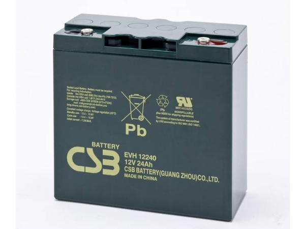 Csb Batterie Evh 12240 Evh12240 Blei-Säure-Batterie 12 V 24 Ah Bleivlies (B X H X T) 181 X 170 X 170 Mm M5-Verschraubung Zyklenfest, Wartungsfrei, Ni