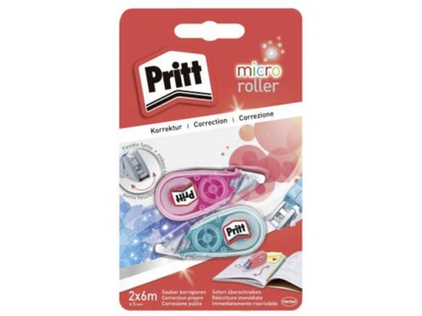 Pritt Korrektur Roller Micro, Breite 5 Mm, Länge 6 M, 2 St