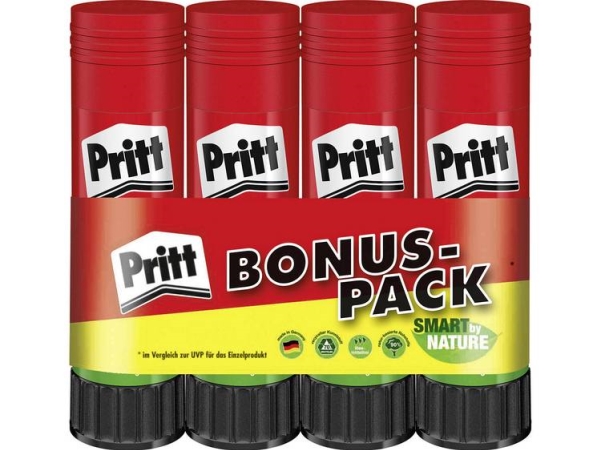 Pritt Klebestifte Multipack, 4 X 43G, 9H Pk8mp