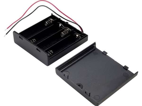 Tru Components Sbh341-1A Batteriehalterung 4 R6 (Aa) Kabel