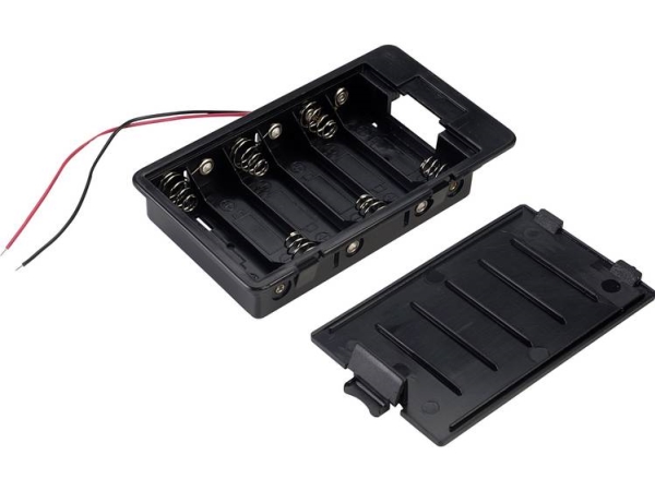 Tru Components Sbh361a Batteriehalterung 6 R6 (Aa) Kabel