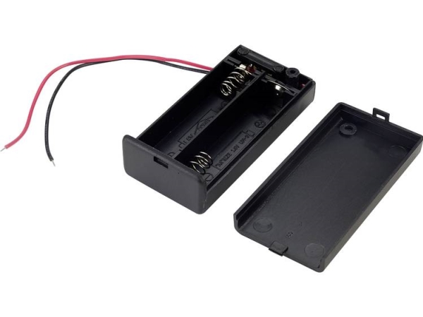 Tru Components Sbh-321-3As Batteribox 2 R6 (Aa) Kabel