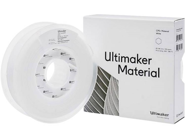 Ultimaker 1645 Filament Cpe+ Kemisk Bestandig 2.85 Mm 700 G Hvid 1 Stk
