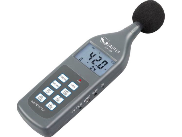 Sauter Schallpegel-Messgerät Datalogger Su 130, 30–130 Db, 20 Hz–12500 Hz, Rs232