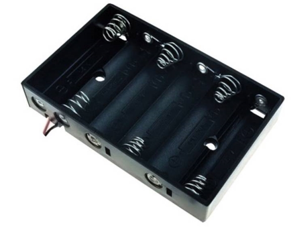 Tru Components Bh-364A Batteriehalter 6 R6 (Aa) Kabel