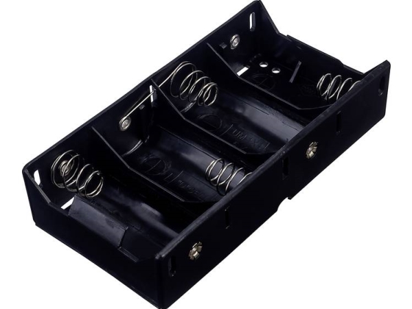 Tru Components Bh-143D Batteriholder 4 R20 (D) Loddetilslutning