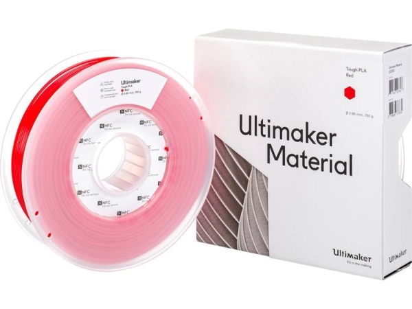 Ultimaker 202302 Tough Pla Filament Tough Pla 2,85 Mm 750 G Rød 1 Stk