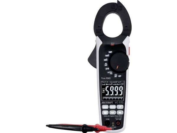 Voltcraft Vc-8466765 Strømtang Digital Cat Iii 600 V Visning (Anzahl): 6000