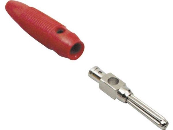 Tru Components Bananenstecker Steckverbinder, Gerader Stiftdurchmesser: 4 Mm Rot 100 St.