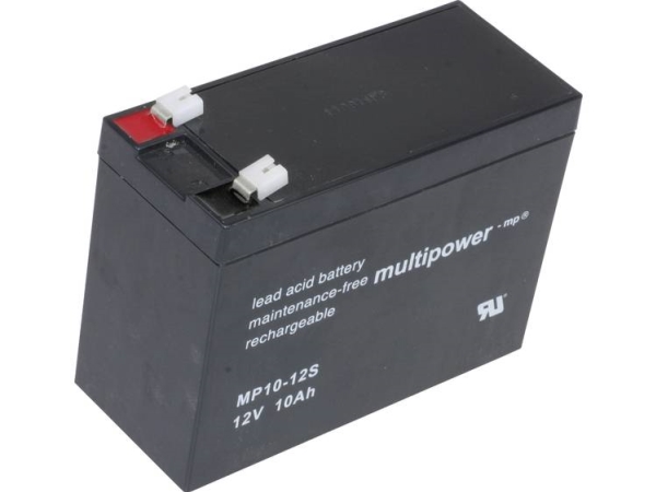 Multipower Pb-12-10-4,8 Mp10-12S Blei-Säure-Akku 12 V 10 Ah Bleivlies (B X H X T) 151 X 118,5 X 65 Mm Flachstecker 6,35 Mm Wartungsfrei, Geringe Selb