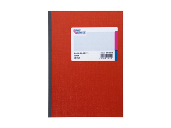 König &Amp Ebhardt Kladde 8615271 Notesbog Karieret Rød Antal Klinge: 48 Din A5