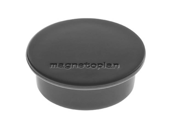 Magnetoplan Discofix Rundmagnet "Color", Schwarz Mit Vollkern-Ferrit Ausstattung, Haftkraft: Ca. 2,2 Kg (1662012)