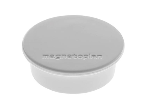 Magnetoplan Discofix Rundmagnet "Farbe", Grau Mit Vollferritkern, Haftkraft: Ca. 2,2 Kg (1662001)