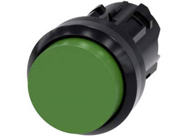 Siemens Drucktaster, Gruen, 16 G, 50 Mm, 25 Mm, 25 Mm