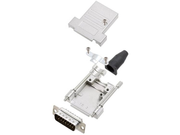 Amphenol L17dtsl09-Rg-Ljs-T+L717sde09p D-Sub Stiftleistenset 180° Polzahl: 9 Lötkopf 1 St