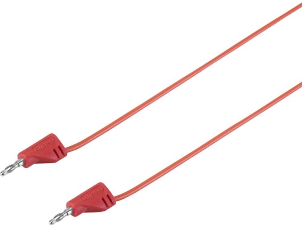 Voltcraft Msb-200 Prøveledning [Lamelstik 2 Mm - Lamelstik 2 Mm] 0,90 M Rød 1 Stk