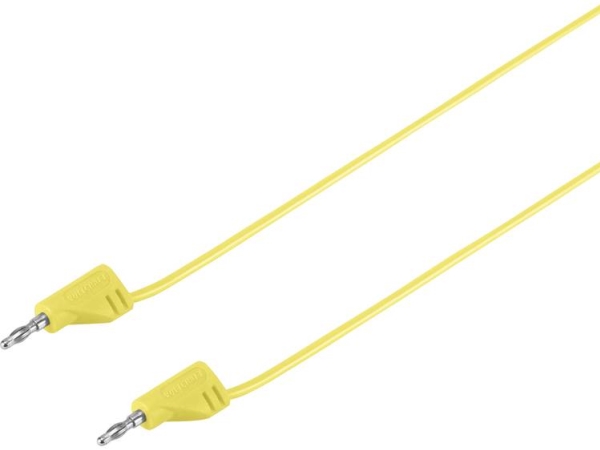 Voltcraft Msb-200 Prøveledning [Lamelstik 2 Mm - Lamelstik 2 Mm] 0,60 M Gul 1 Stk