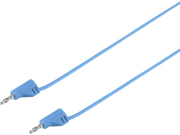 Voltcraft Msb-200 Prøveledning [Lamelstik 2 Mm - Lamelstik 2 Mm] 30.00 Cm Blå 1 Stk