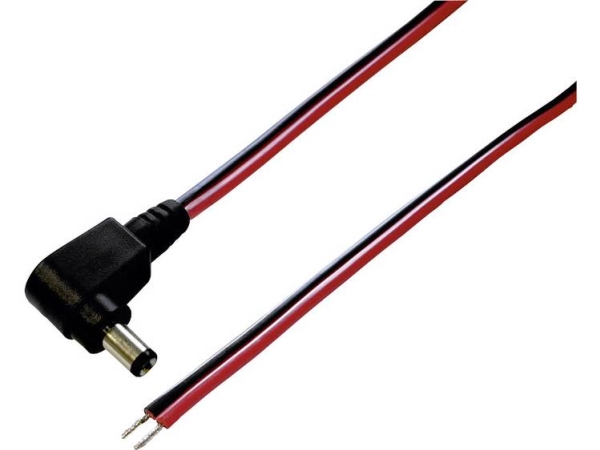 Tru Components Lavvolt-Anschlusskabel Niedervolt-Stecker - Offene Ader 5.50 Mm 2.10 Mm 1.00 M (1 Stk.)