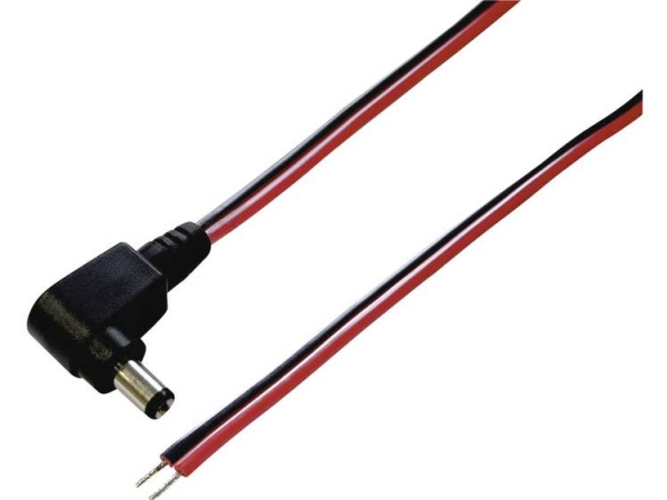 Tru Components Niedervolt-Anschlusskabel Niedervolt-Stecker 5.50 Mm / 2.10 Mm 1.00 M