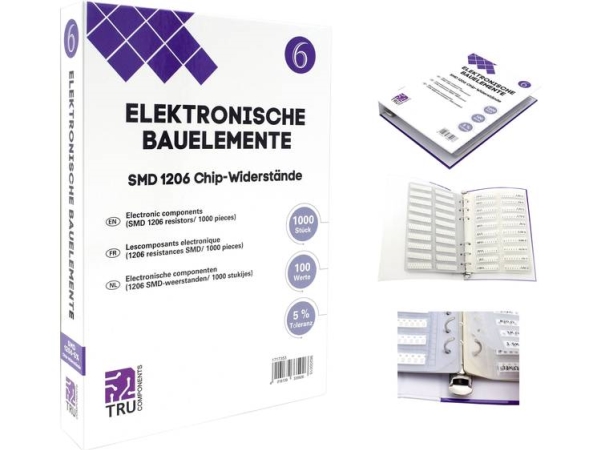 Tru Components Tc-6869412 Sortimentsalbum Smd 1206 0,25 W 5 % 1000 Stück